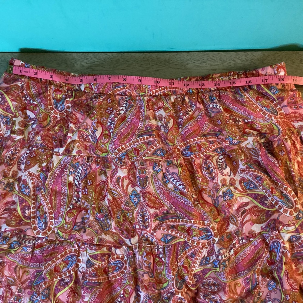 No Boundaries Paisley Tiered Mini Skirt Size XXL (20) NWT - Picture 8 of 9